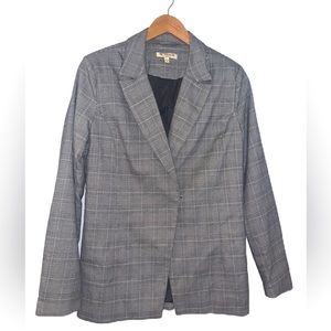 Free Generation Women’s Black & White Plaid Blazer Size Large
